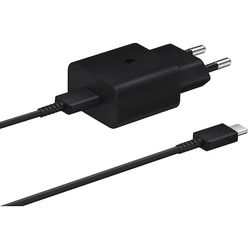 Samsung EP-T1510 Schnellladegerät mit USB-C-Kabel schwarz EP-T1510XBEGEU