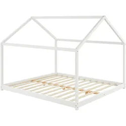 [en.casa] Hausbett Cerro , Holz , Kiefer , 160x200 cm , Babymöbel & Kindermöbel, Kinderzimmer & Jugendzimmer, Kinderbetten, Spielbetten