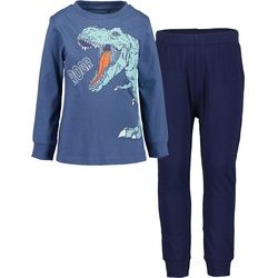 BLUE SEVEN - Schlafanzug Lang Roar In Jeansblau Gr.110
