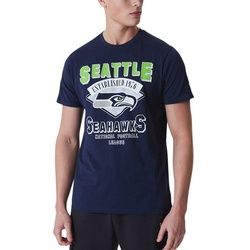 New Era Print-Shirt NFL Football WORDMARK Seattle Seahawks blau 3XL