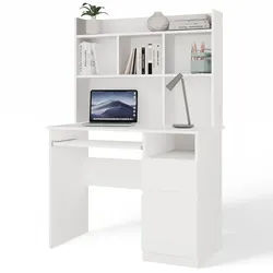 Raumhirsch Furniture Schreibtisch Weiß 98/145/51 , Holzwerkstoff , Rechteckig , 98x145x51 cm , Büromöbel, Schreibtische, Schreibtische