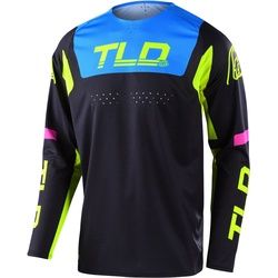 Troy Lee Designs SE Pro Fractura Motocross Jersey, schwarz-gelb, Größe M