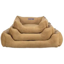 TRIXIE Tierbett Bett Marley ocker für Hunde 50 cm x 60 cm