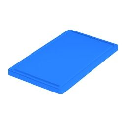 Haug Schneidebrett klein, 50 x 30 cm , Polyethylen, antibakteriell, Farbe: blau