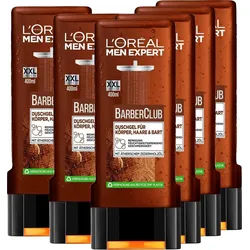 L'ORÉAL PARIS MEN EXPERT Duschgel Barber Club, 6-tlg., mit Zedernholzöl weiß