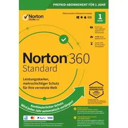 Norton 360 Advanced 2025/2026 | 10 Geräte 1 Jahr | 200 GB Cloud-Backup | Kein Abo