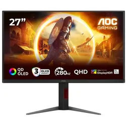 AOC Q27G4ZD Gaming-LED-Monitor (2560 x 1440, 0,03 ms Reaktionszeit, 280 Hz, OLED)
