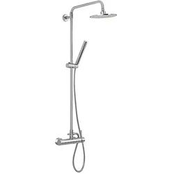 Brause-System Nestos Stabhandbrause, Kopfbrause Ø 190 mm und Mischer, chrom - 93 160 82