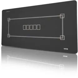 VEVOR Pokertisch Pokerauflage Pokermatte Pokertable Klappbar 180x90cm Schwarz