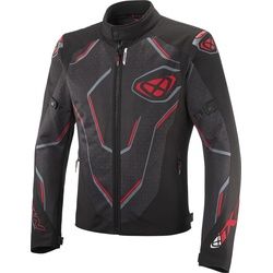 Ixon Demoniak Motorrad Textiljacke, schwarz-rot, Größe XL für Männer