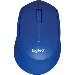 Logitech M330 Silent Plus Maus, blau Computer-Maus