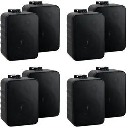McGrey One Control BK MKIII Lautsprecher 4x Set (8 Stück) Schwarz