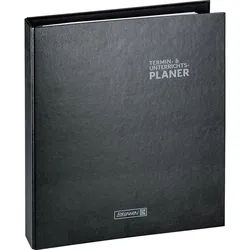 Baier & Schneider Lehrerkalender Ringbuch-Kalender mit Einlage 2026/2027, A4+, Kunststoff, schwarz
