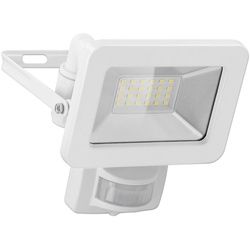 Goobay LED-Außenstrahler, 20 W, mit Bewegungsmelder - mit 1700 lm, neutralweißem Licht (4000 K), PIR-Sensor mit ON-/OFF-Funktion und M16-Kabelverschraubung, für den Außeneinsatz geeignet (IP44)