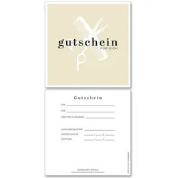 Frank Paperman Geschenkkarte Gutschein für Kunden, Friseur Gutschein. zum selber Ausfüllen, Gutscheinkarten, Geschenkgutschein, Friseur, Kosmetik, Barbershop