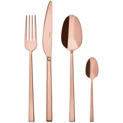 Sambonet Besteckset , Kupferfarben , Metall , 24-teilig , DIN EN ISO 14001, DIN EN ISO 50001, DIN EN ISO 9001 , Besteck, Besteck-sets
