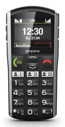 Emporia SIMPLICITY-LTE 5,08 cm (2") 90 g Svart, Silver Första mobiltelefon