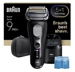 Braun Series 9 Pro+ 9660CC Folierakapparat Trimmer Svart, Silver