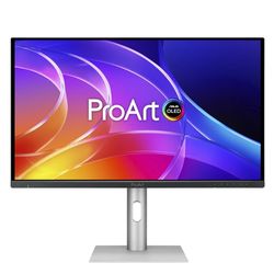 ASUS ProArt OLED PA279CDV computerskærm 67,3 cm (26.5") 3840 x 2160 pixel 4K Ultra HD QD-OLED Sort, Sølv