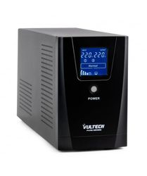 Vultech UPS1500VA-PURE strömskydd (UPS) Linjeinteraktiv 1,5 kVA 1200 W 3 AC-utgångar