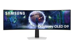 Samsung G93SD tietokoneen litteä näyttö 124,5 cm (49") 5120 x 1440 pikseliä Dual QHD OLED Hopea