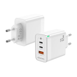 AISENS ASCH-65W3P007-W mobilladdare Universal Vit AC Snabb laddning inomhus