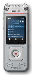 Philips DVT4115 Digital Voice Tracer Flashkort Krom, Silver
