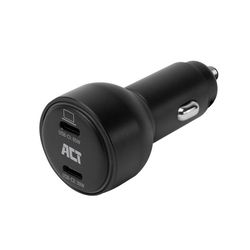 ACT AC2210 mobilladdare Universal Svart Cigarr tändare Snabb laddning Automatisk
