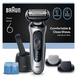 Braun Series 6 62-S7650cc Folierakapparat Trimmer Silver