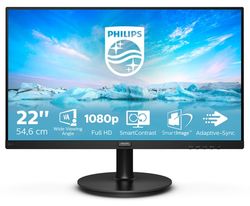 Philips V Line 221V8/00 platta pc-skärmar 54,6 cm (21.5") 1920 x 1080 pixlar Full HD LED Svart