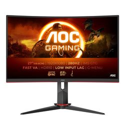 AOC G2 C27G2Z3/BK tietokoneen litteä näyttö 68,6 cm (27") 1920 x 1080 pikseliä Full HD LED Musta, Punainen