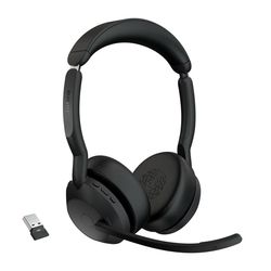 Jabra Evolve2 55 Headset Trådlös Huvudband Kontor/callcenter USB Type-C Bluetooth Laddningsställ