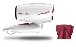 GA.MA Eolic Travel hårfön 1600 W Röd, Vit