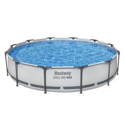 Bestway Steel Pro 56416 ovan mark-svimmingpooler Pool med ram Rund 6473 l Blå