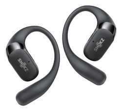SHOKZ OpenFit 2 Headset True Wireless Stereo (TWS) Öronkrok, Öppen öronmodell Samtal/musik/sport/vardag Bluetooth Svart