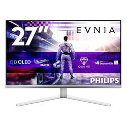 Philips Evnia 8000 27M2N8500/00 platta pc-skärmar 67,3 cm (26.5") 2560 x 1440 pixlar Quad HD QD-OLED Vit