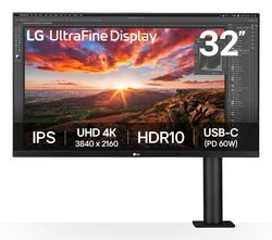 LG 32UN880K-B tietokoneen litteä näyttö 80 cm (31.5") 3840 x 2160 pikseliä 4K Ultra HD LCD Musta