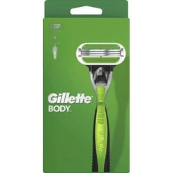 Gillette BODY Sikkerhedsskraber Sort, Grøn