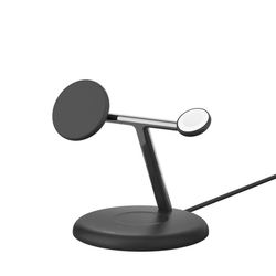 Belkin WIZ023VFBK oplader til mobil enhed Hovedtelefoner, Smartphone, SmartWatch Sort USB Trådløs opladning Indendørs