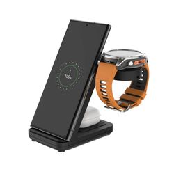 FIXED FIXPOS-GA-BK oplader til mobil enhed SmartWatch, Smartphone, Hovedtelefoner Sort USB Trådløs opladning Hurtig opladning Indendørs