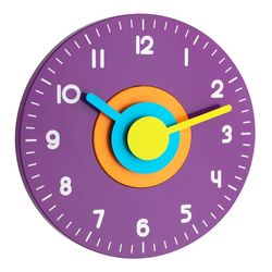 TFA-Dostmann 60.3015.11 vägg- och bordsklocka Quarts-klocka Rund Lila