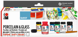 Marabu 1115000000087 vandbaseret maling Sort, Grøn, Rød, Hvid, Gul 15 ml Flaske 6 stk