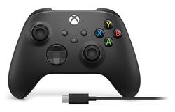 Microsoft Xbox Wireless Controller + USB-C Cable Svart Bluetooth/USB Spelplatta Analog / Digital PC, Xbox One, Xbox One S, Xbox One X, Xbox Series S, Xbox Series X