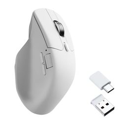 Keychron M6S-B72 datormöss Universal Högerhand RF Wireless + Bluetooth + USB Type-C Optisk 12000 DPI