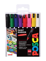 POSCA PC-1MR Sort, Blå, Grøn, Lyserød, Rød, Violet, Hvid, Gul 8 stk