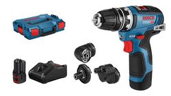 Bosch GSR 12V-35 FC 1750 RPM utan nyckel 590 g Svart, Blå, Röd