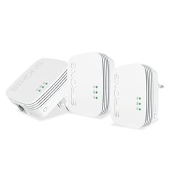Strong Powerline 600 Triple Pack Mini 600 Mbit/s Nätverksansluten (Ethernet) Vit 3 styck
