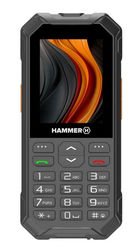 HAMMER 6 LTE 6,1 cm (2.4") Svart, Orange Robust telefon
