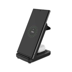 FIXED FIXPOS-U-BK mobilladdare Smartwatch, Smartphone, Hörlurar Svart USB Trådlös laddning Snabb laddning inomhus