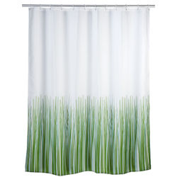 WENKO 20060100 badeforhæng Polyester Grøn, Hvid